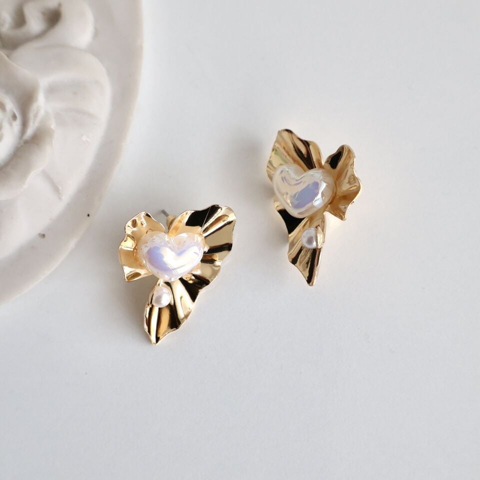 Özel Seri Kalpli Küpe