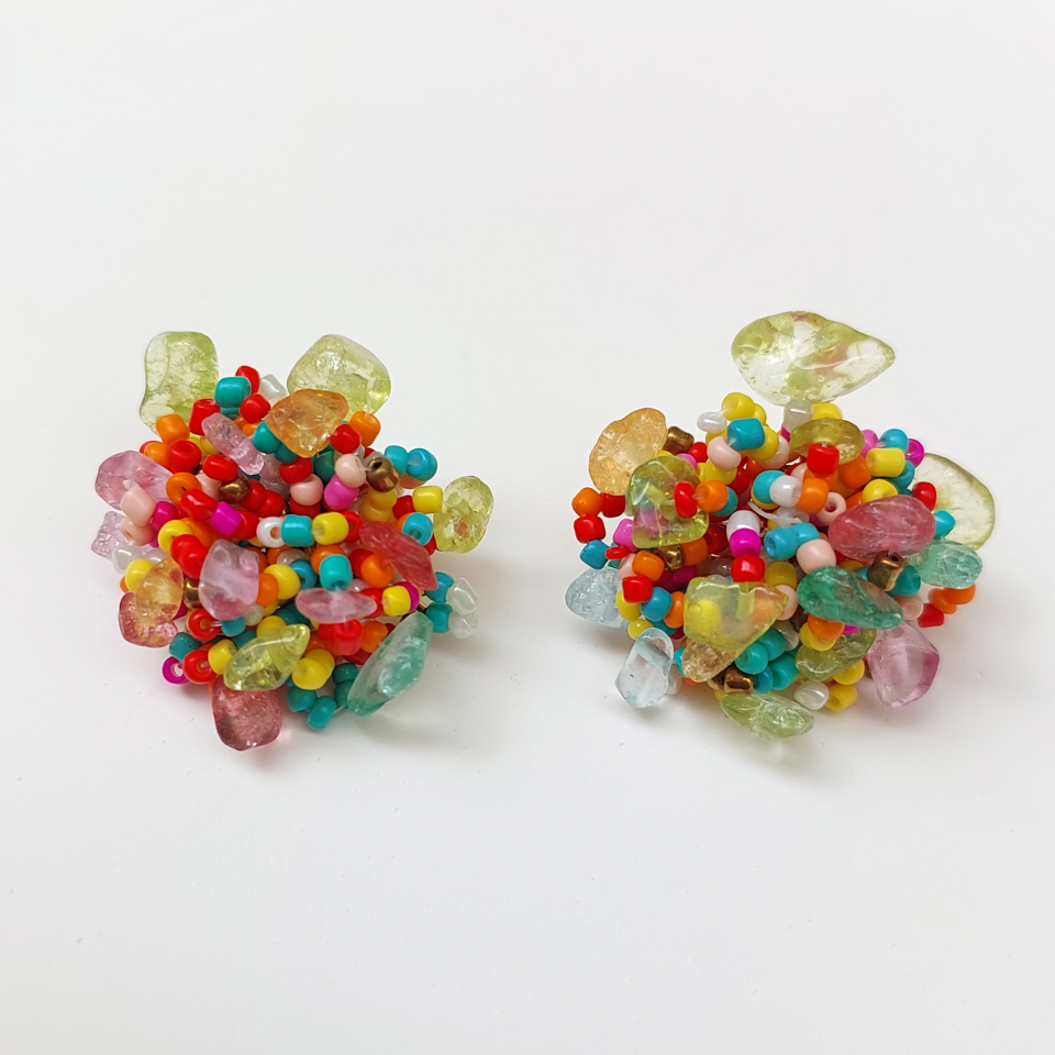 Florit Taşı Miyuki Küpe