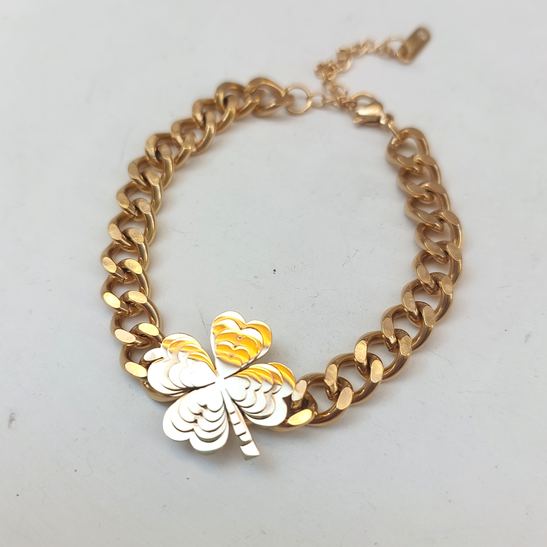 Çelik Yonca Bileklik