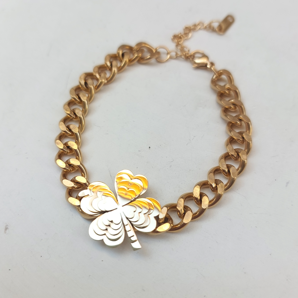 Çelik Yonca Bileklik