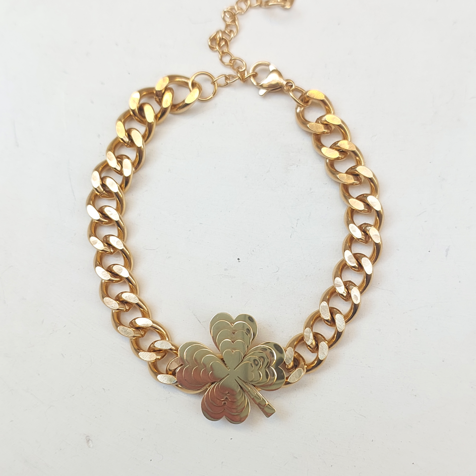 Çelik Yonca Bileklik