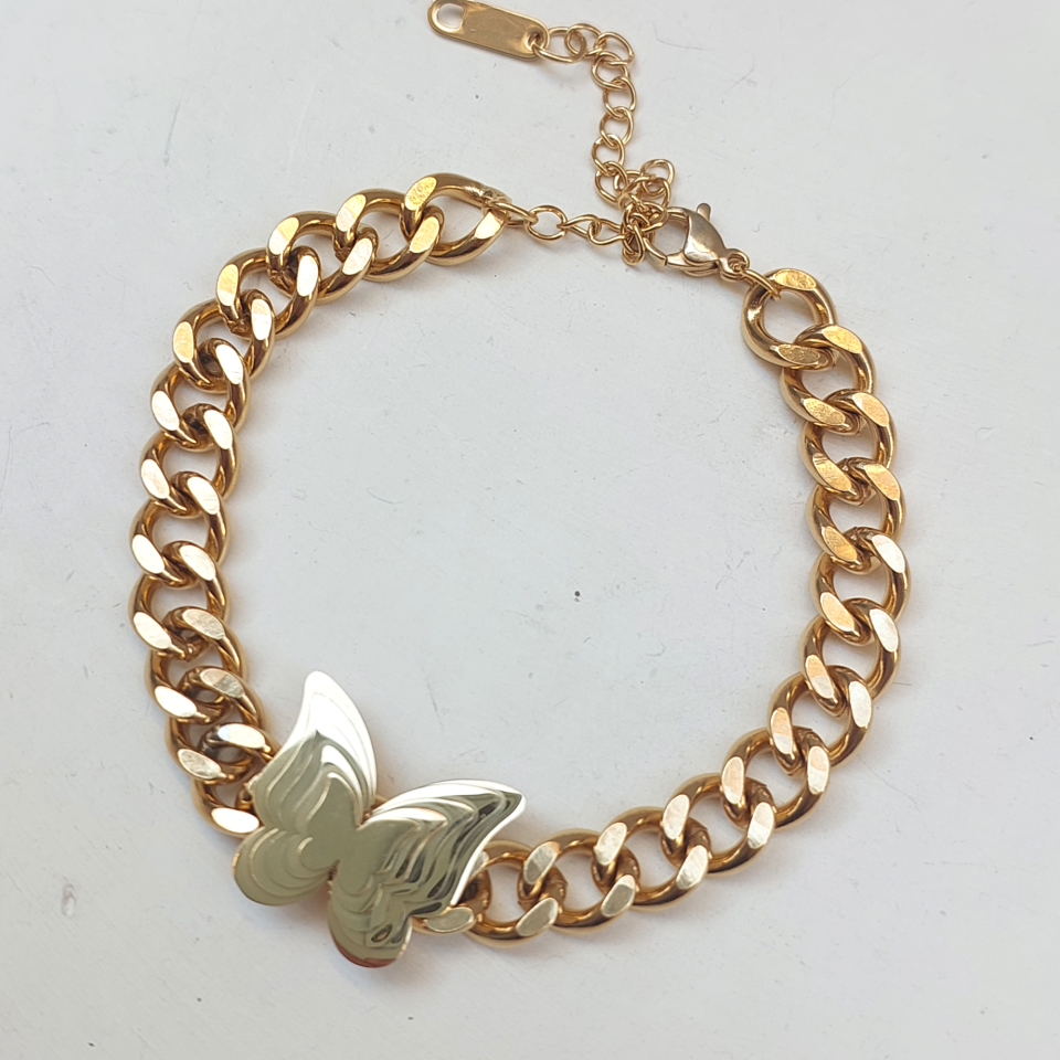 Çelik Kelebek Bileklik