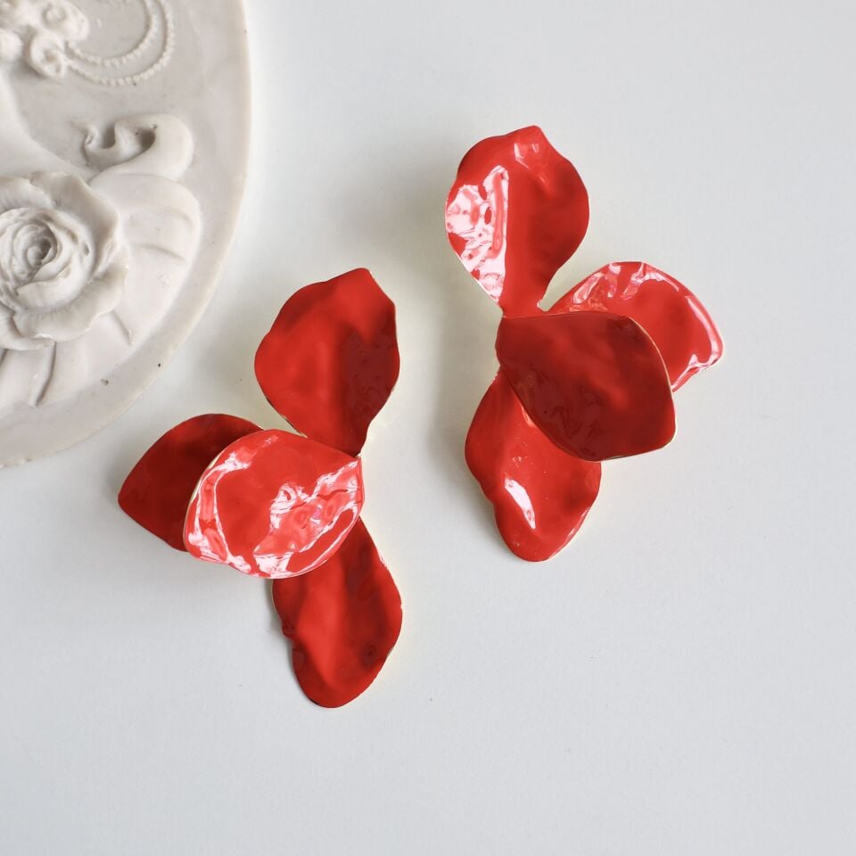 Zara Model Yaprak Küpe