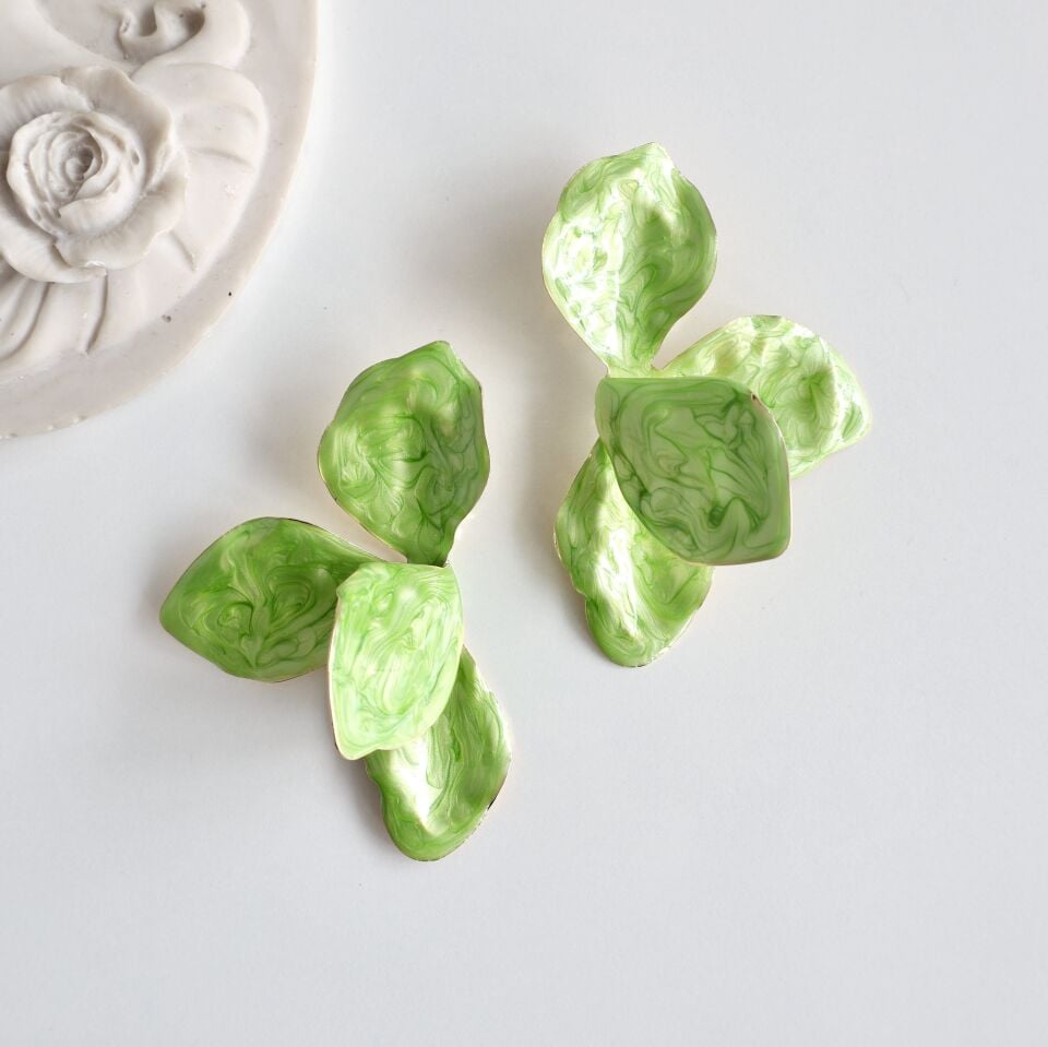 Zara Model Yaprak Küpe