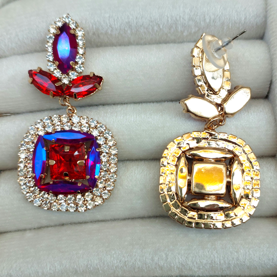 Zirkon Taş Kristal Küpe