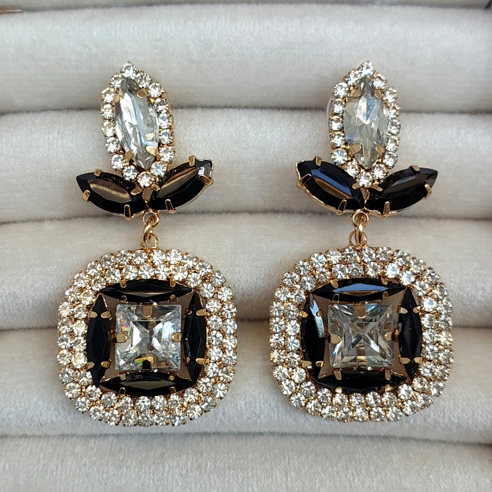 Zirkon Taş Kristal Küpe