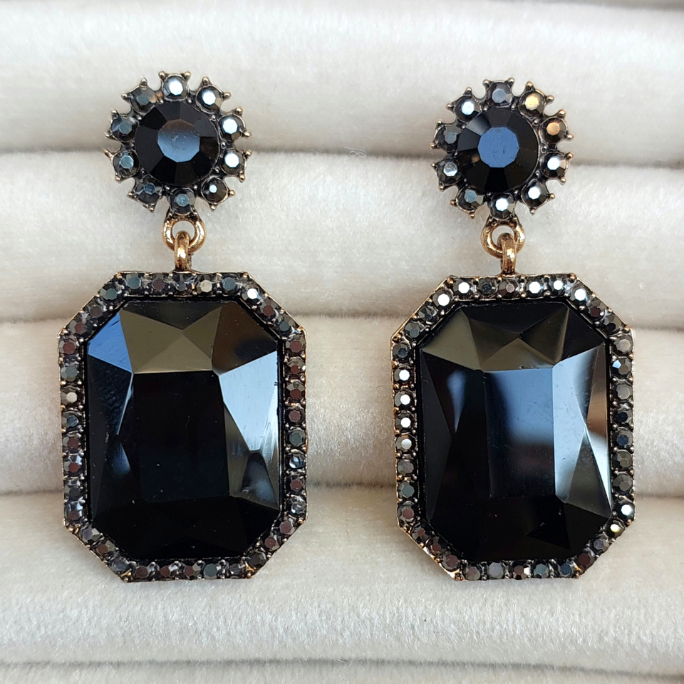 Zirkon Taş Kristal Küpe