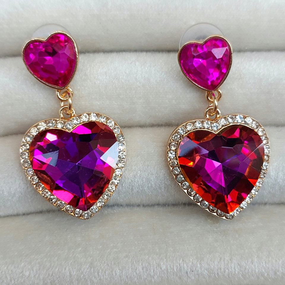 Zirkon Taş Kristal Küpe