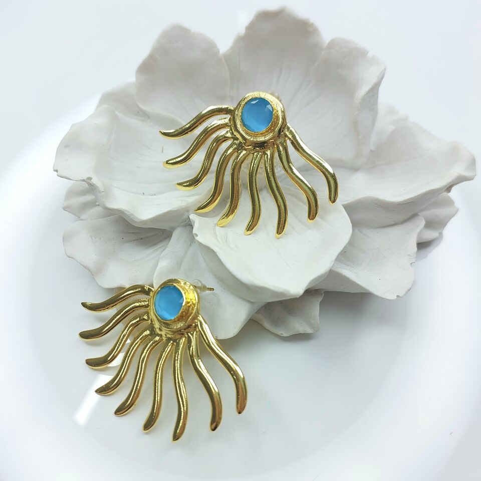 Tasarım Kedi Gözü Küpe