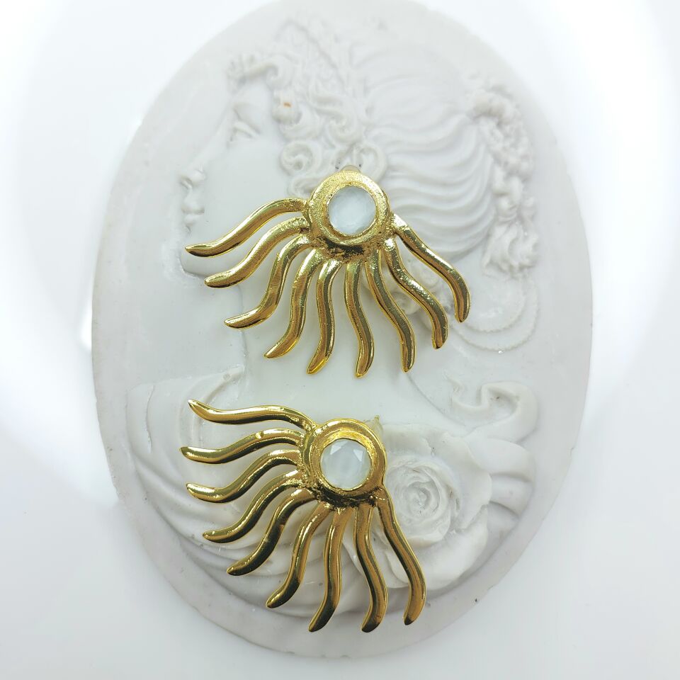 Tasarım Kedi Gözü Küpe