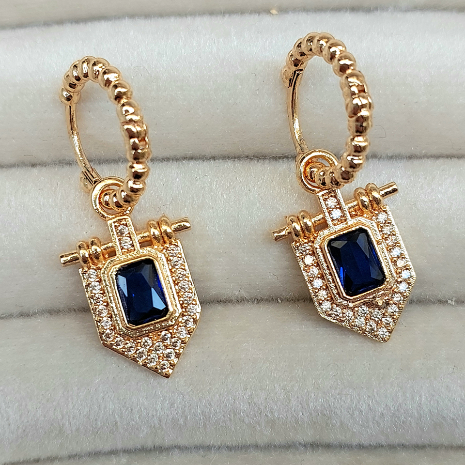 Vip Özel Seri Lacivert Küpe