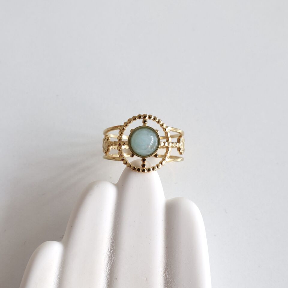 Çelik Taşlı Yüzük