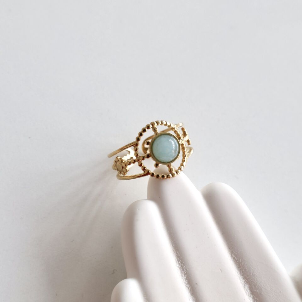 Çelik Taşlı Yüzük