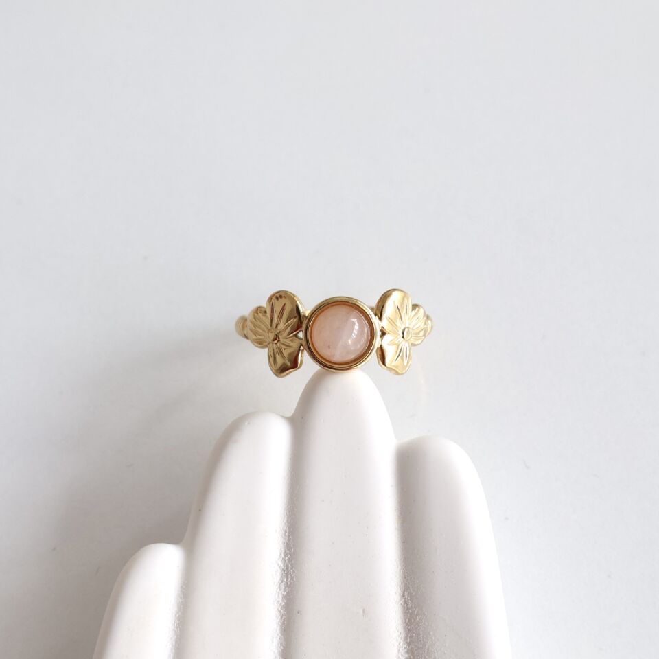 Çelik Kuvars Taşı Yüzük