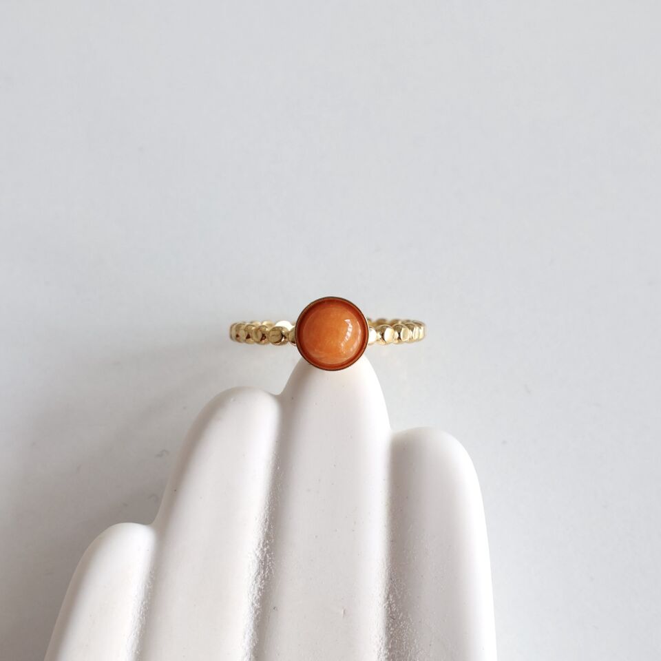 Çelik Taşlı Yüzük