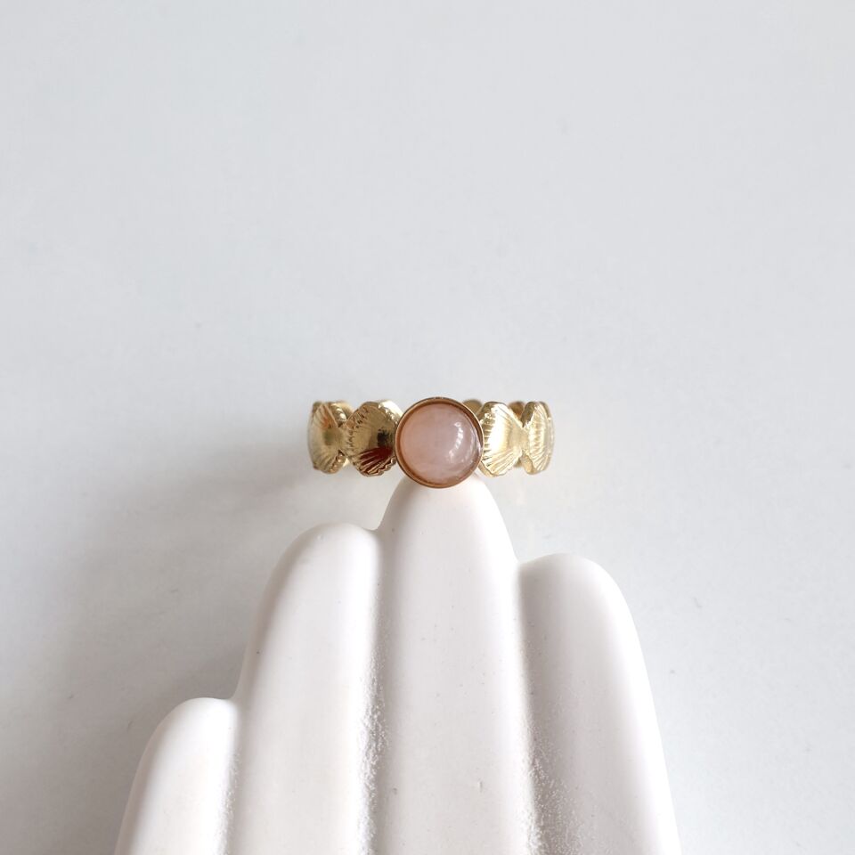 Çelik Kuvars Taşı Yüzük