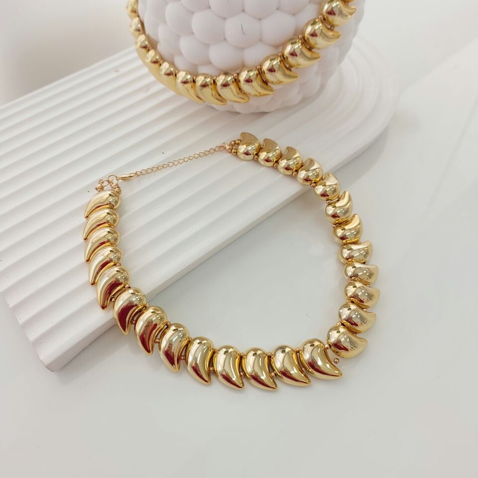 Vip Botega Choker Kolye (gold)