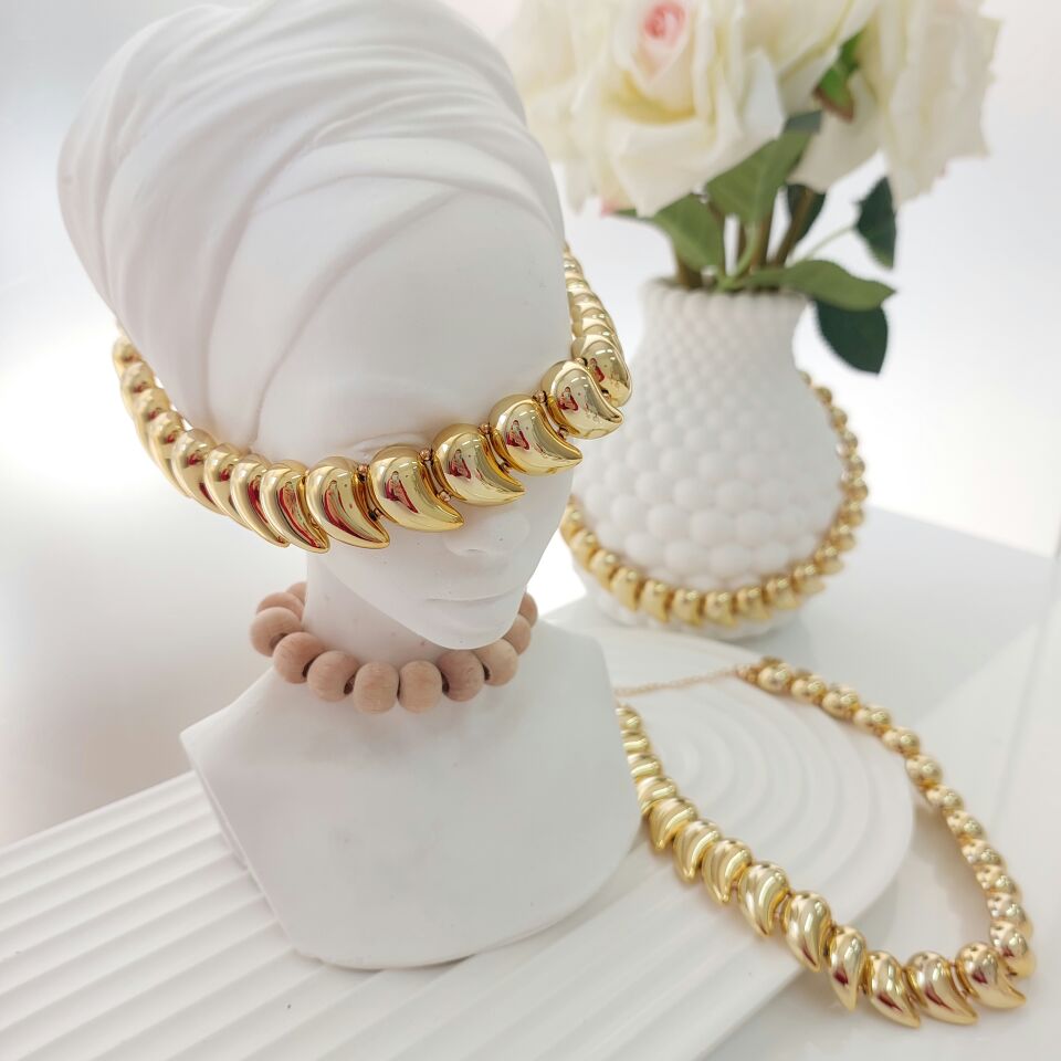 Vip Botega Choker Kolye (gold)
