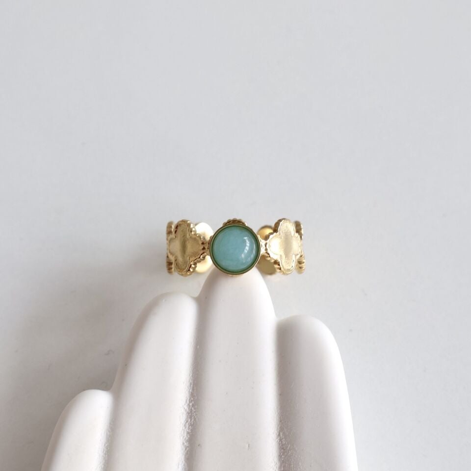 Çelik Taşlı Yüzük