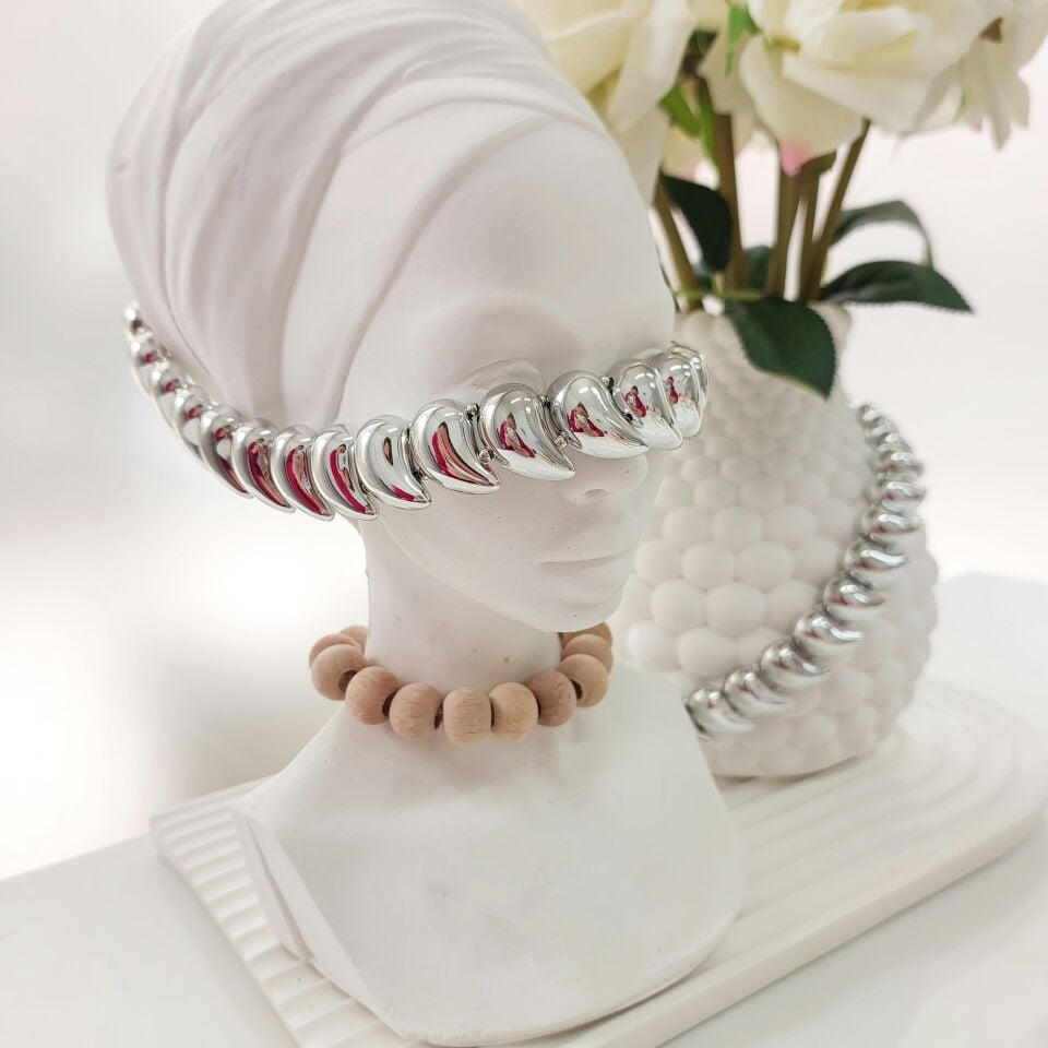 Vip Botega Choker Kolye (silver)