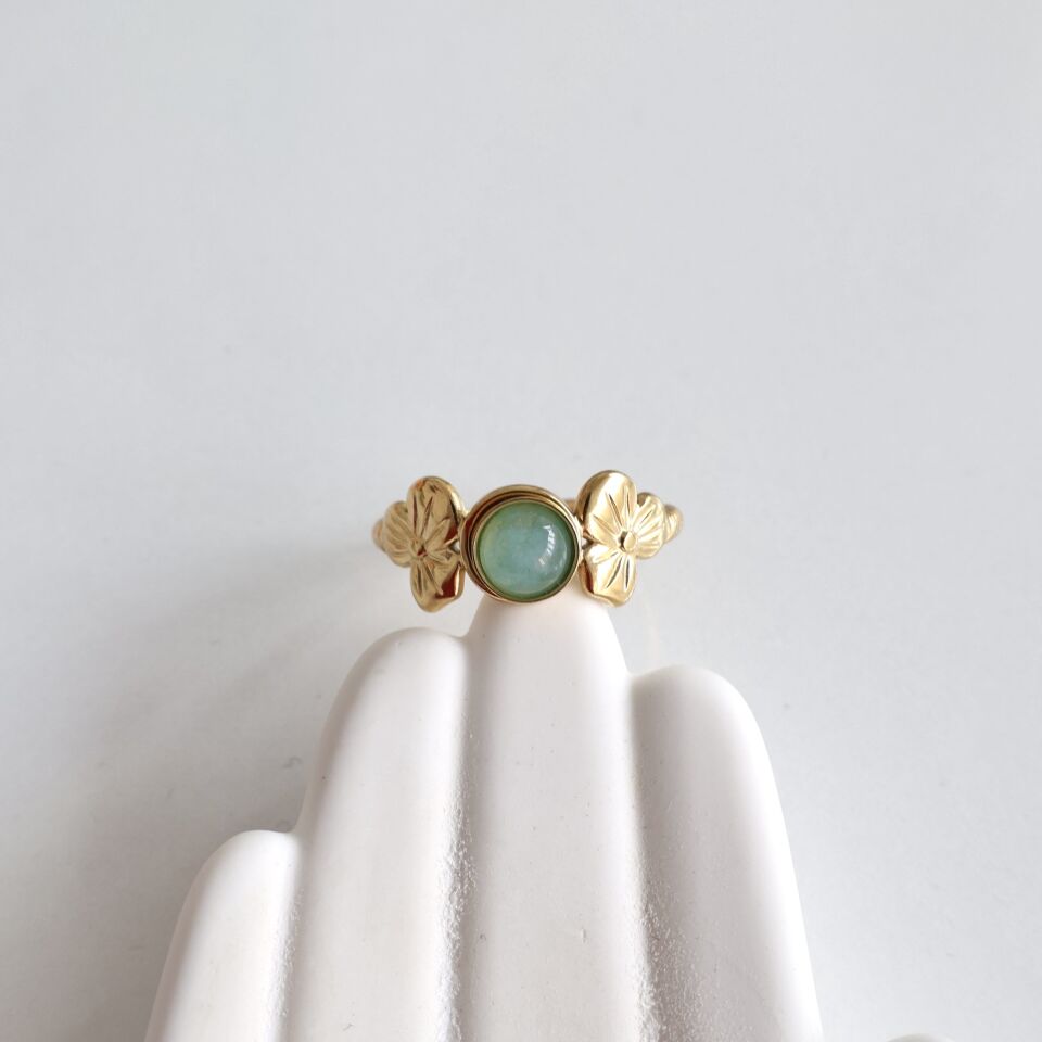 Çelik Taşlı Yüzük