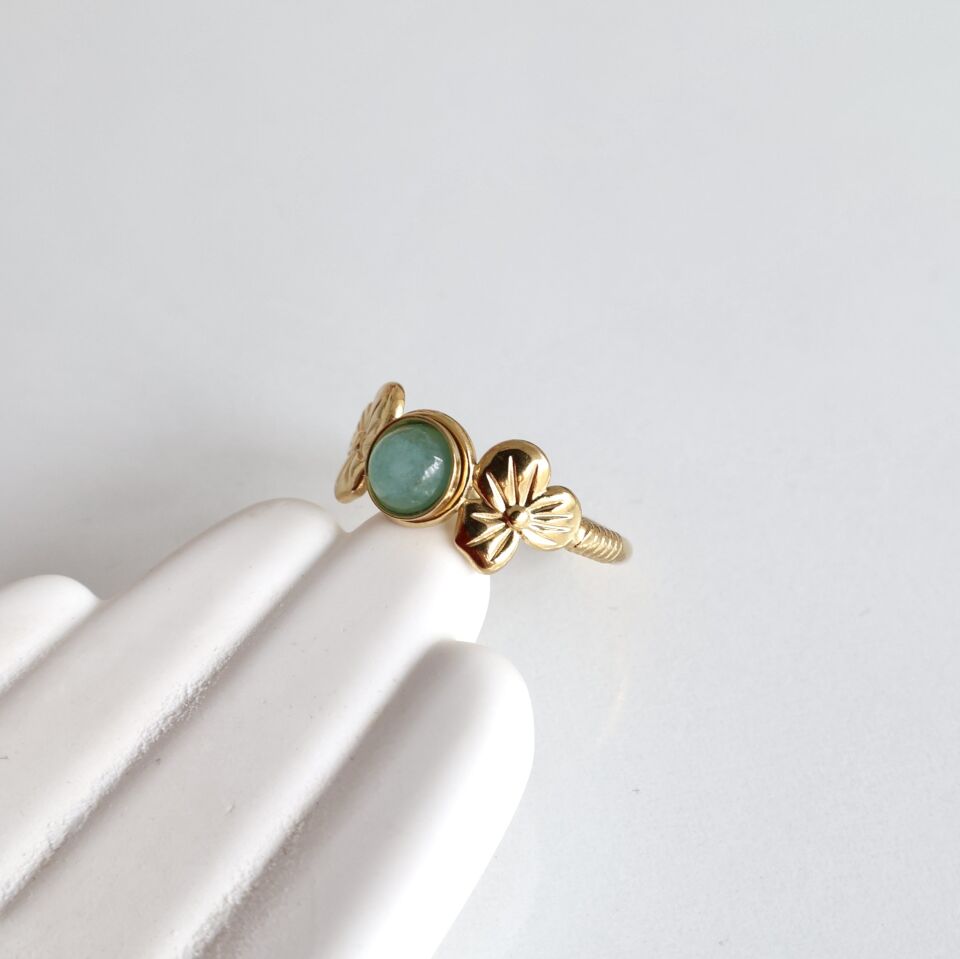 Çelik Taşlı Yüzük