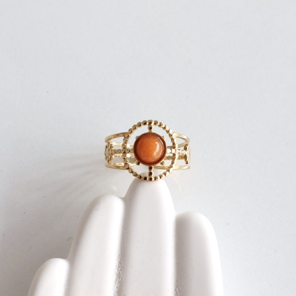 Çelik Taşlı Yüzük