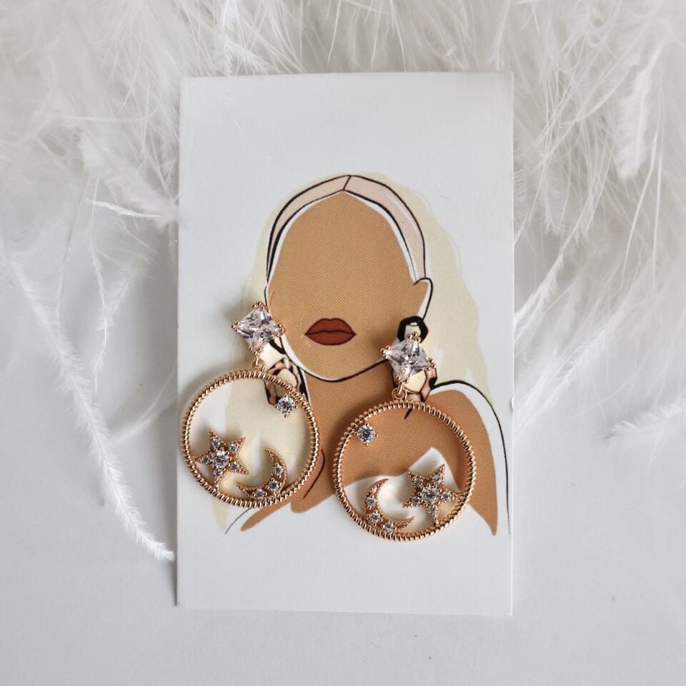 Xuping Taşlı Küpe