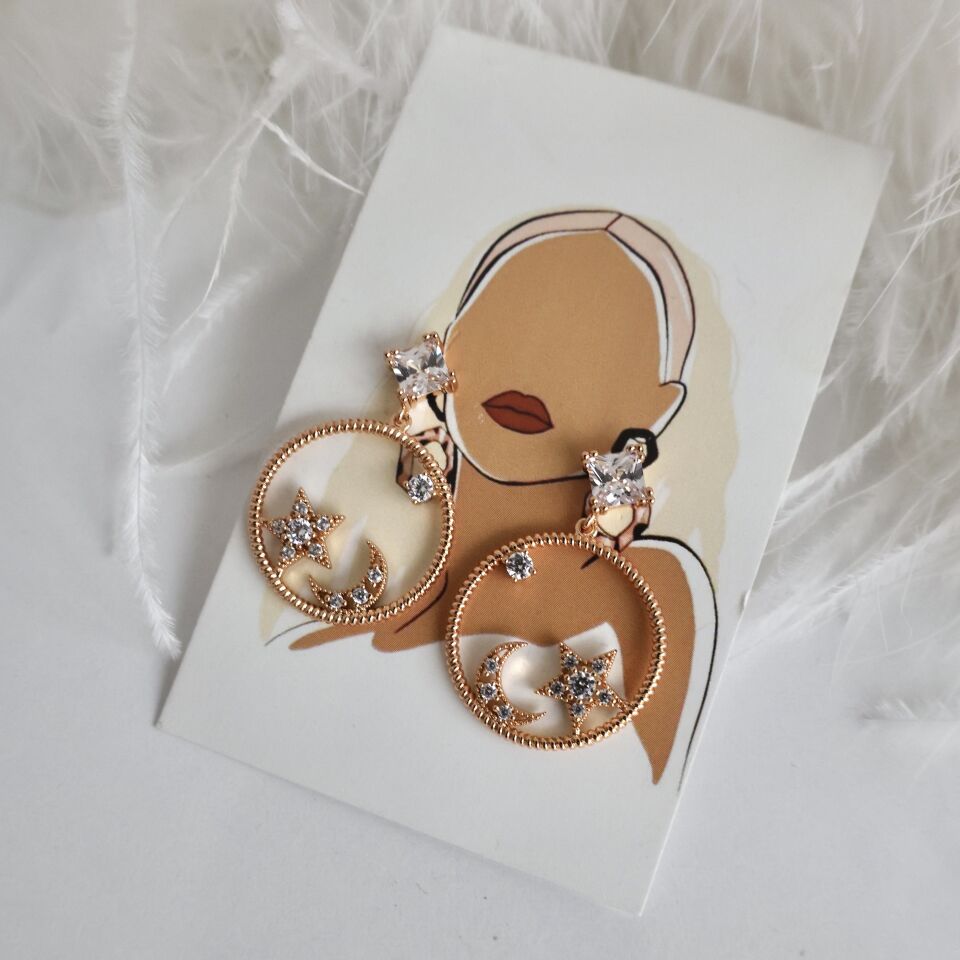 Xuping Taşlı Küpe