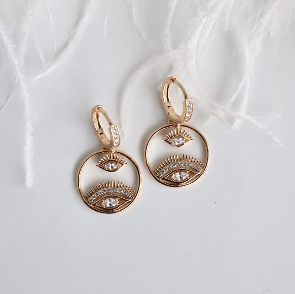 Xuping Göz Taşlı Küpe