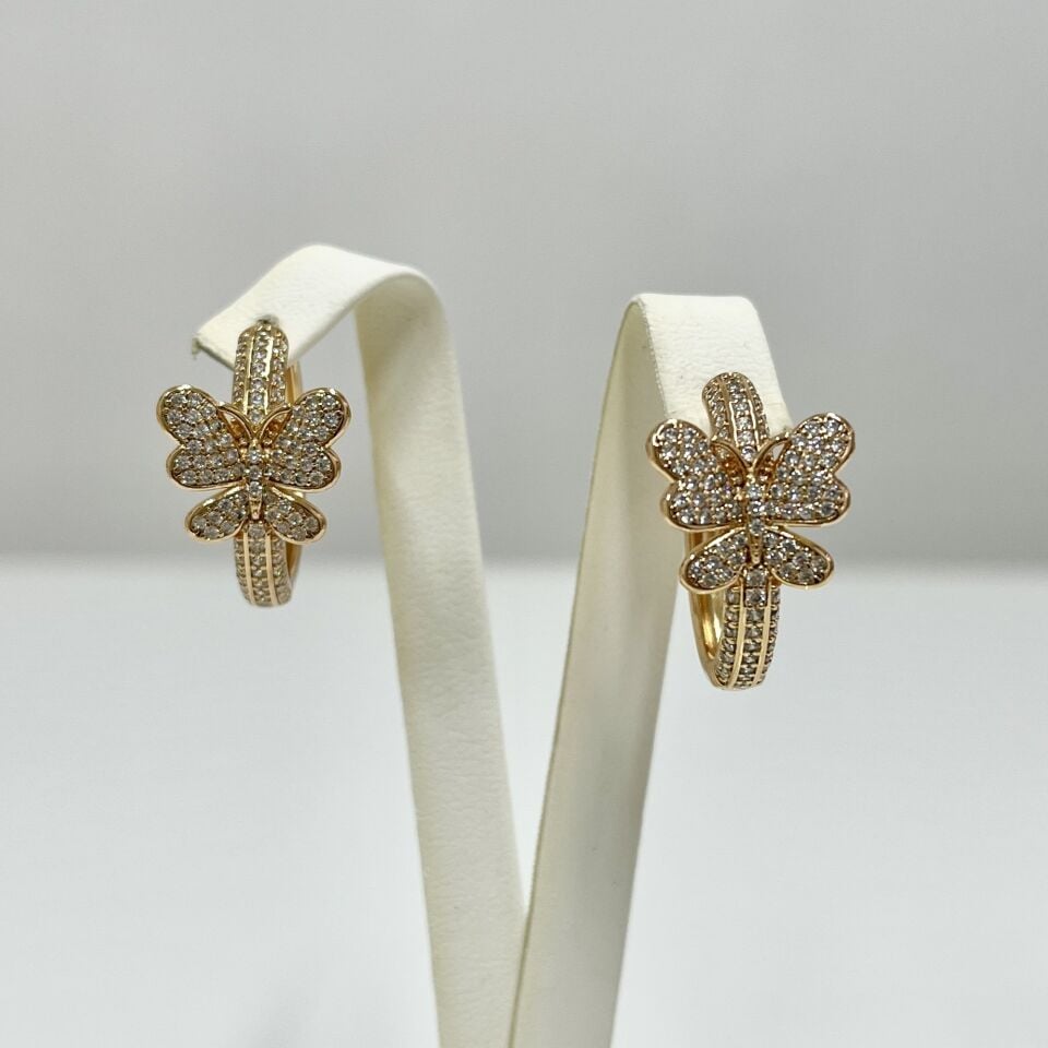 Xuping Kelebek Halka Küpe