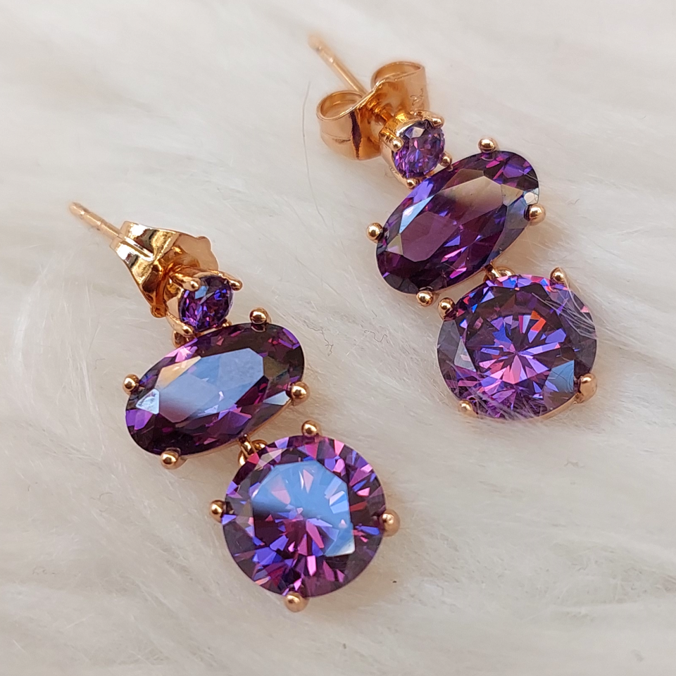 Xuping Taşlı Küpe