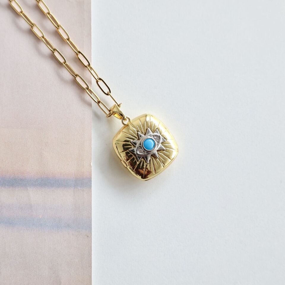 Çelik Göz Detaylı Kolye