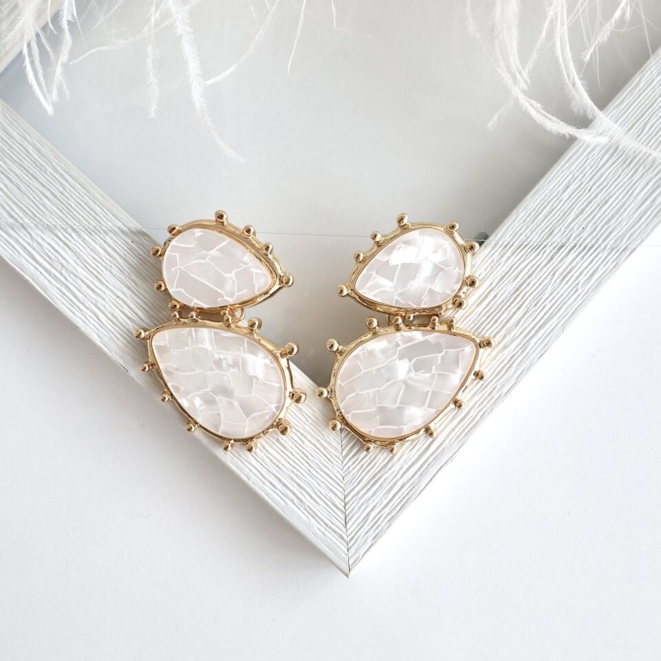 Zara Model Sedefli Küpe