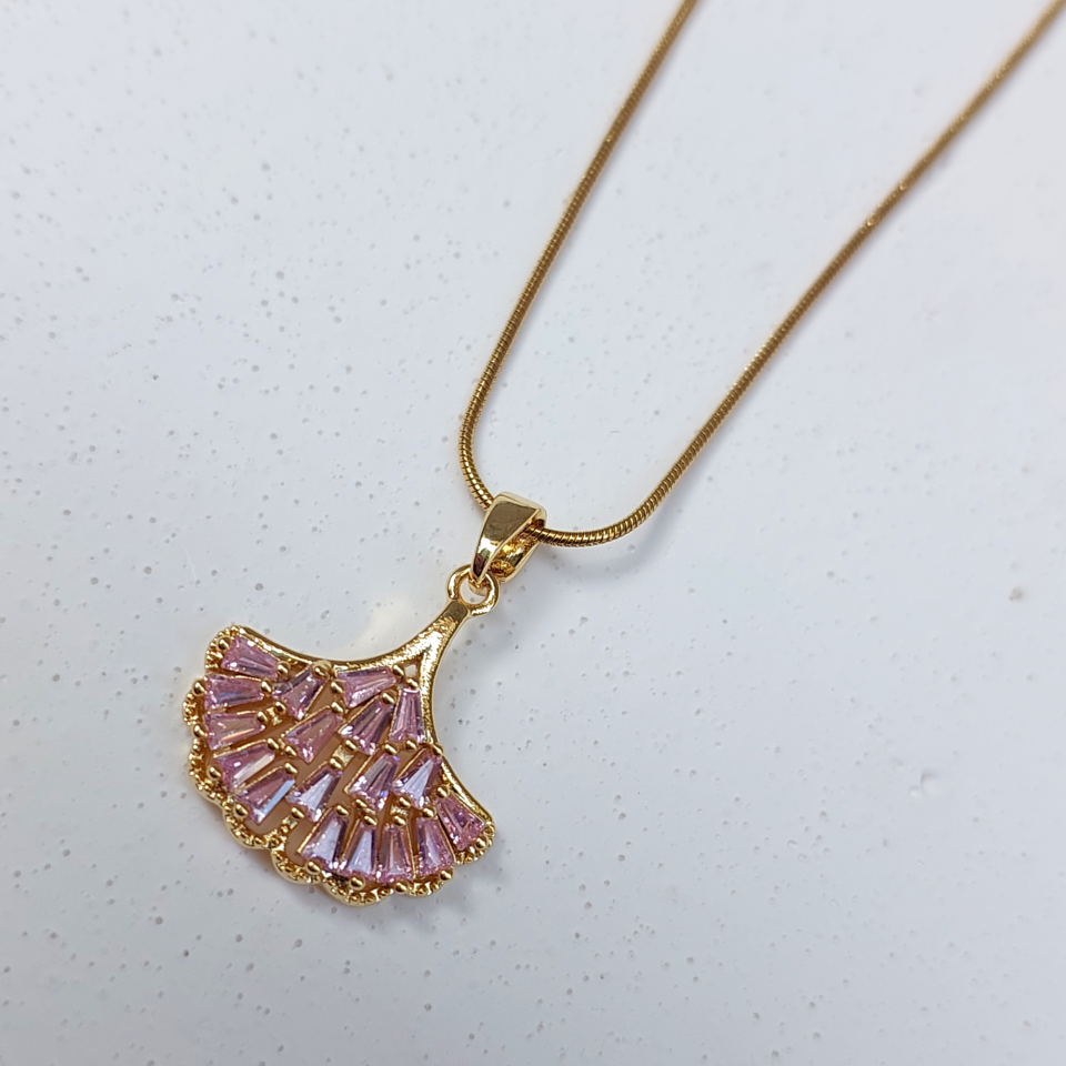 Çelik Zirkon Taş Kolye