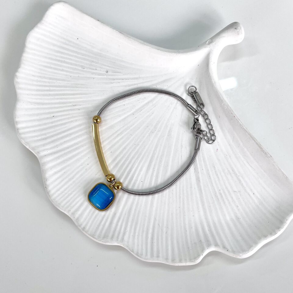 Çelik Kedi Gözü Bileklik