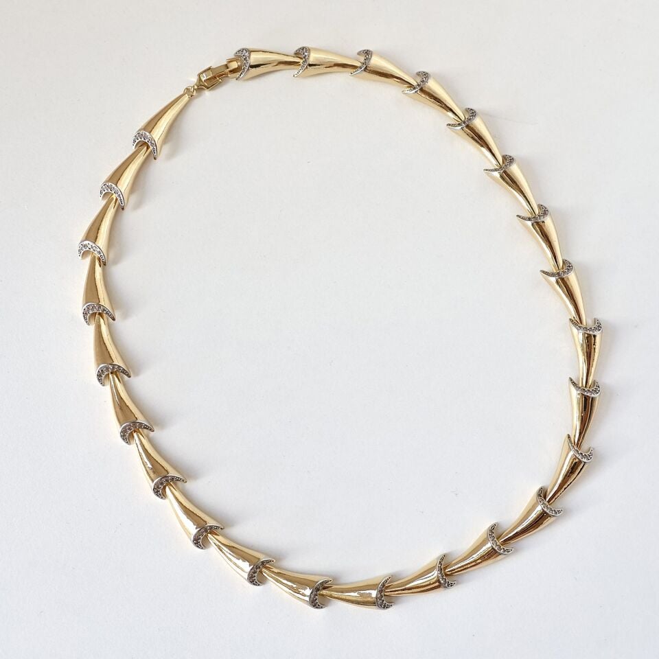 Premium Çelik Taşlı Kolye