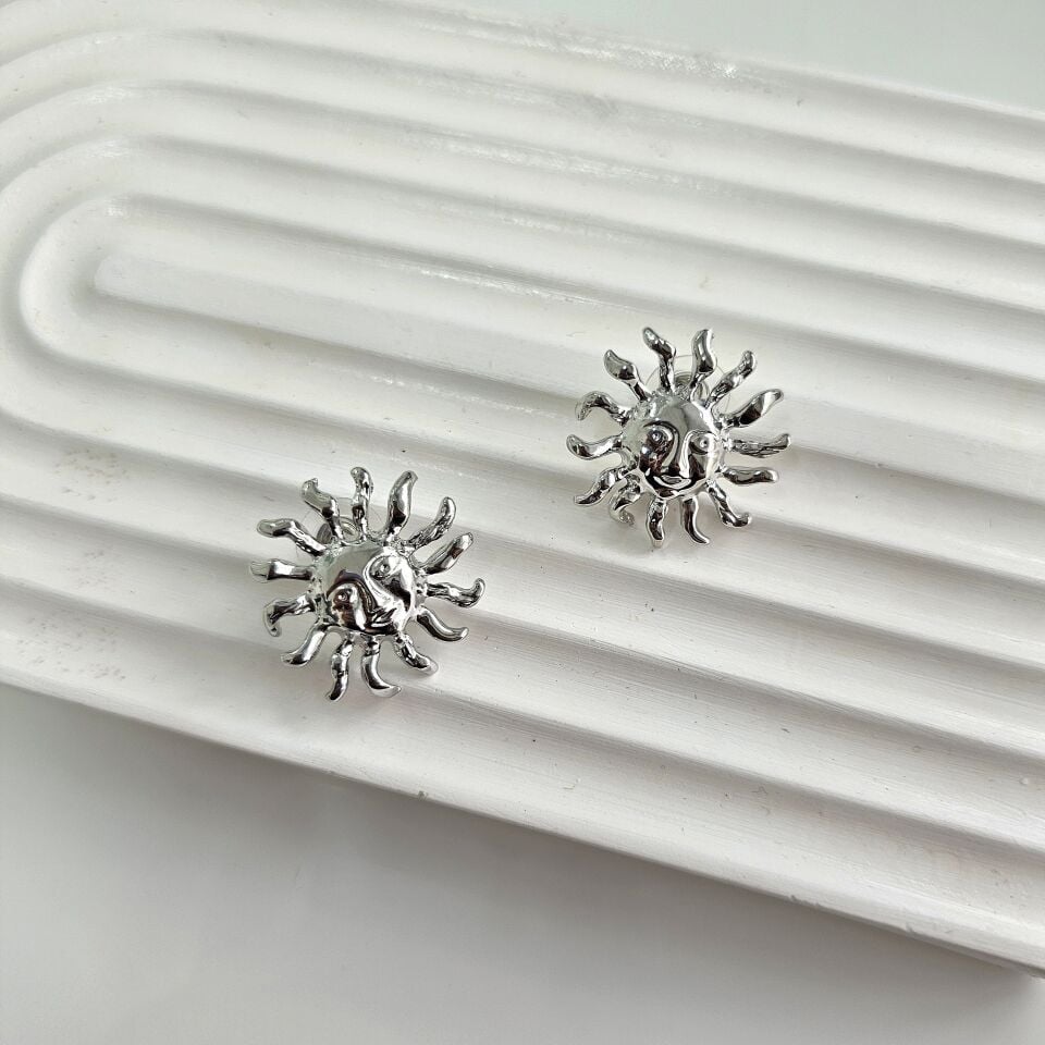 Güneş Küpe Silver