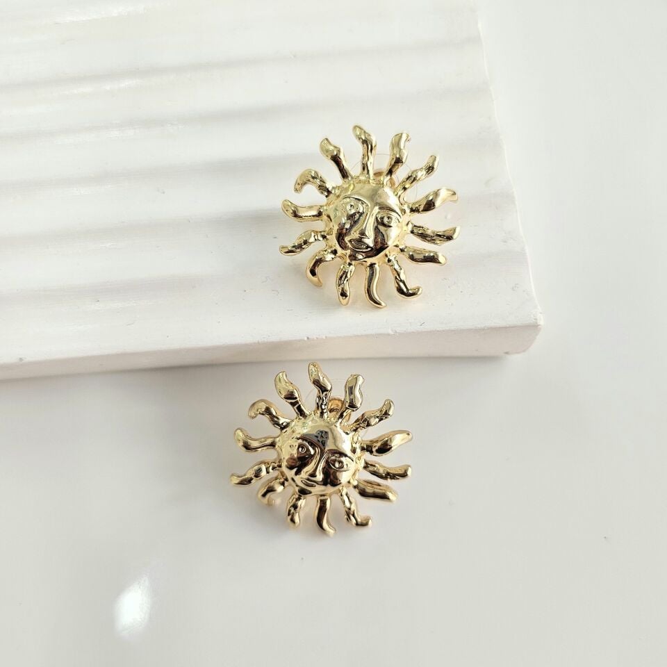 Güneş Küpe Gold