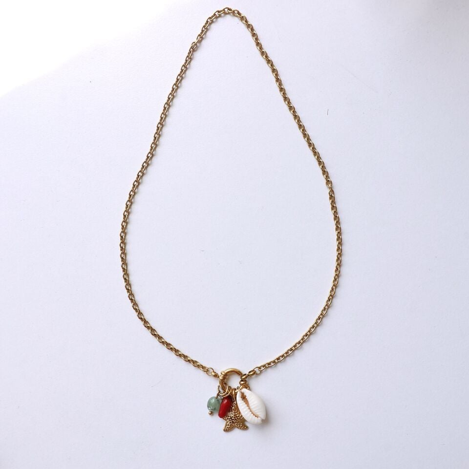 Çelik Deniz Temalı Kolye