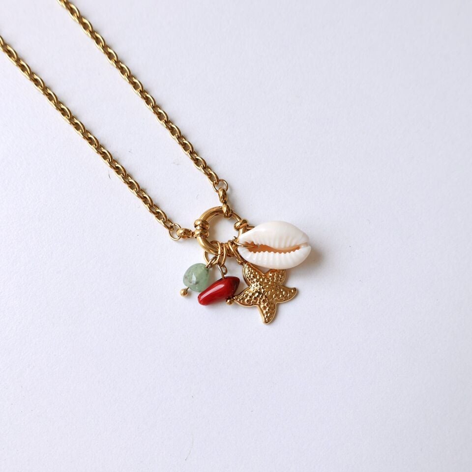 Çelik Deniz Temalı Kolye