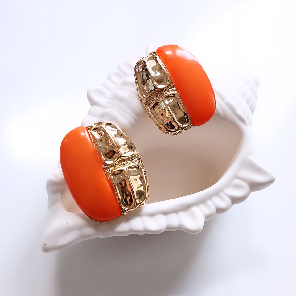 İthal Turuncu Küpe