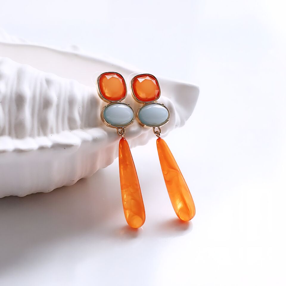 İthal Turuncu Küpe