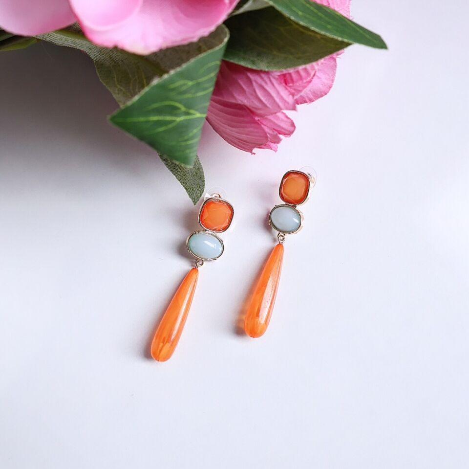 İthal Turuncu Küpe