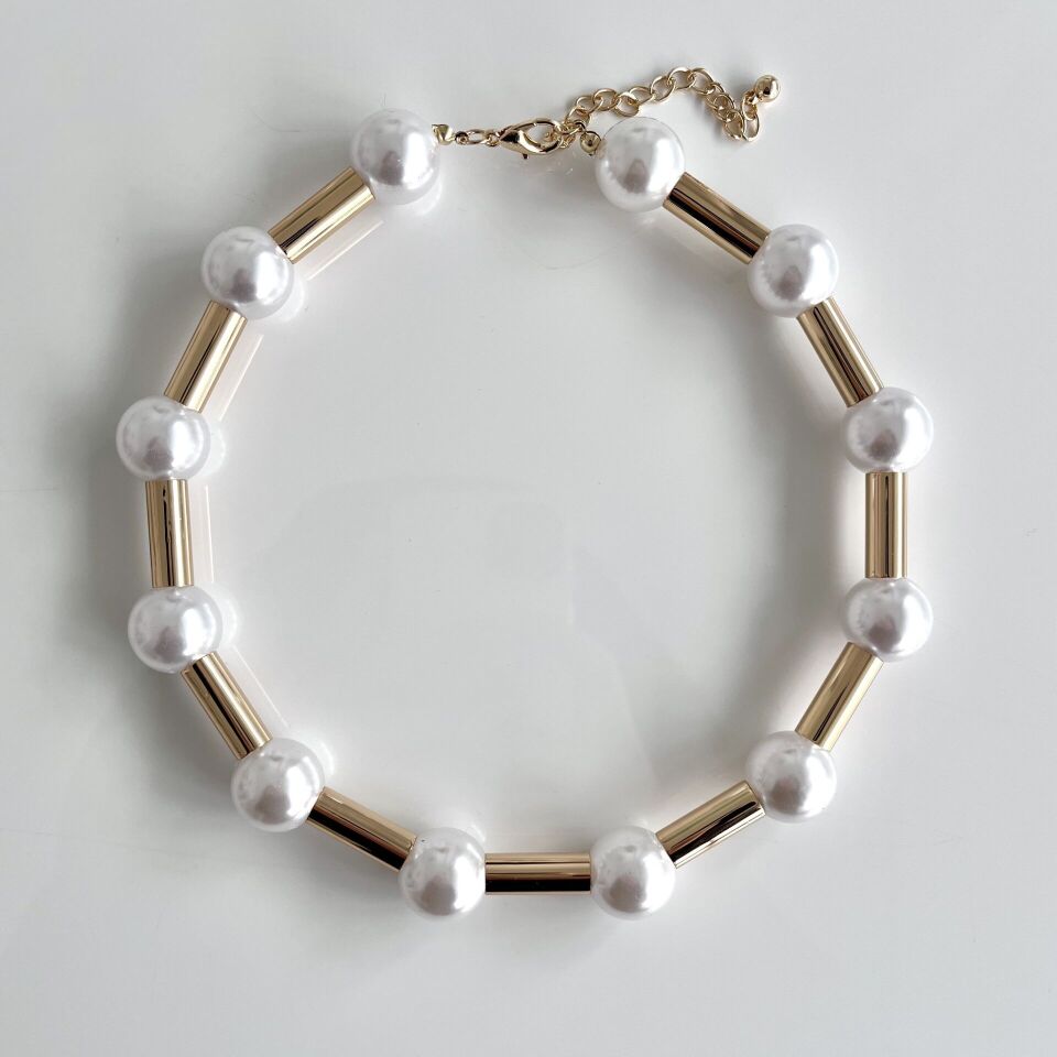 İthal İnci Detay Kolye