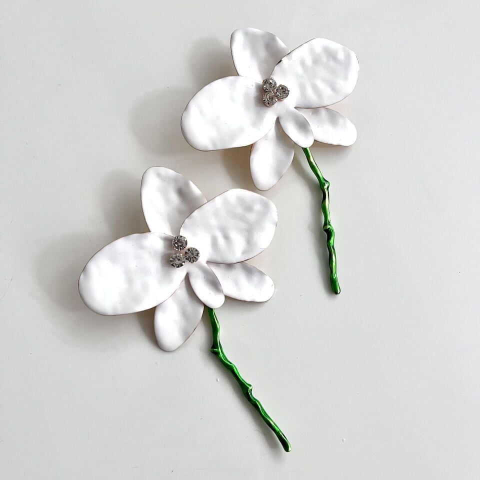 Zara Model Çiçek Küpe