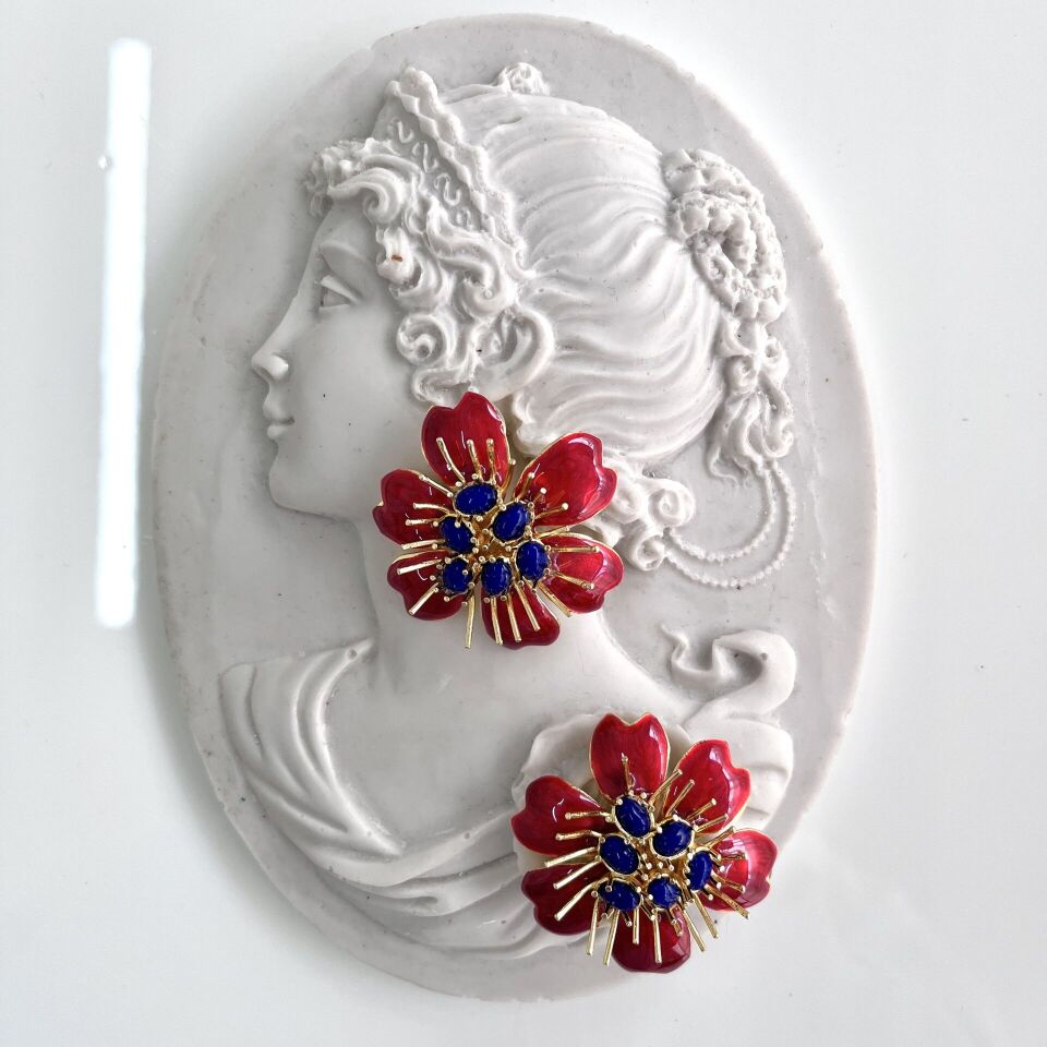 Özel Tasarım Çiçek Küpe