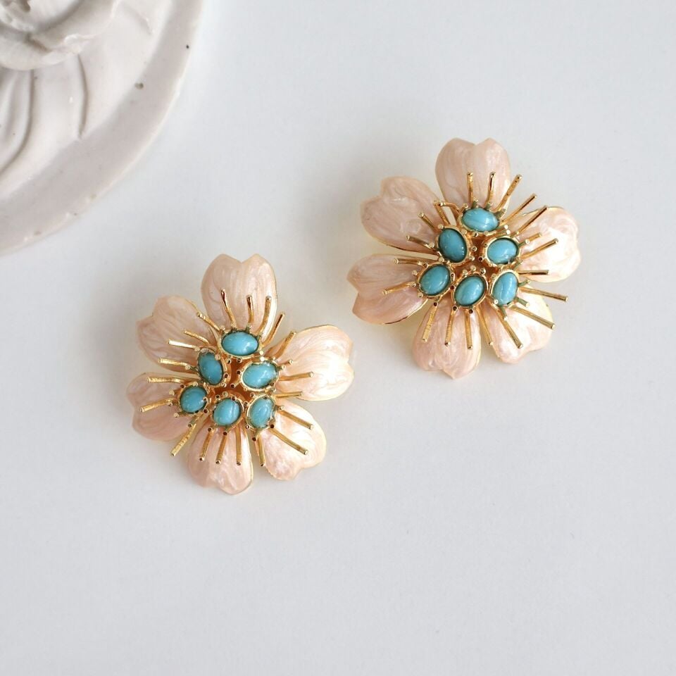 Özel Tasarım Çiçek Küpe