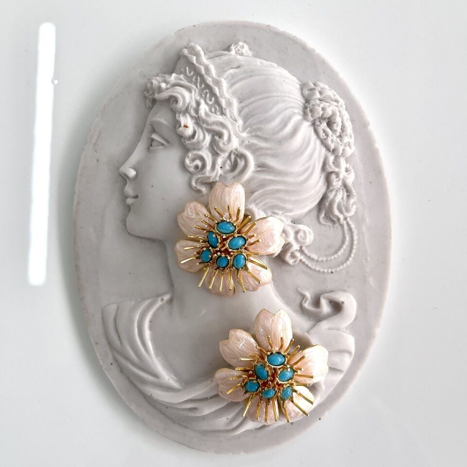 Özel Tasarım Çiçek Küpe