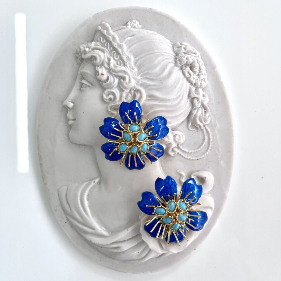 Özel Tasarım Çiçek Küpe